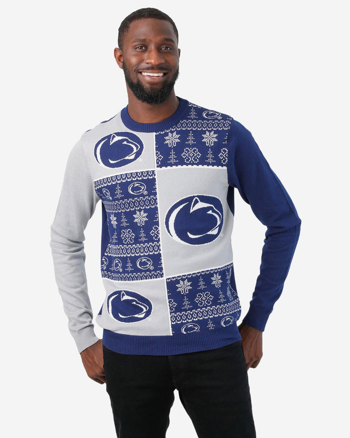 Penn State Nittany Lions Busy Block Snowfall Sweater FOCO S - FOCO.com