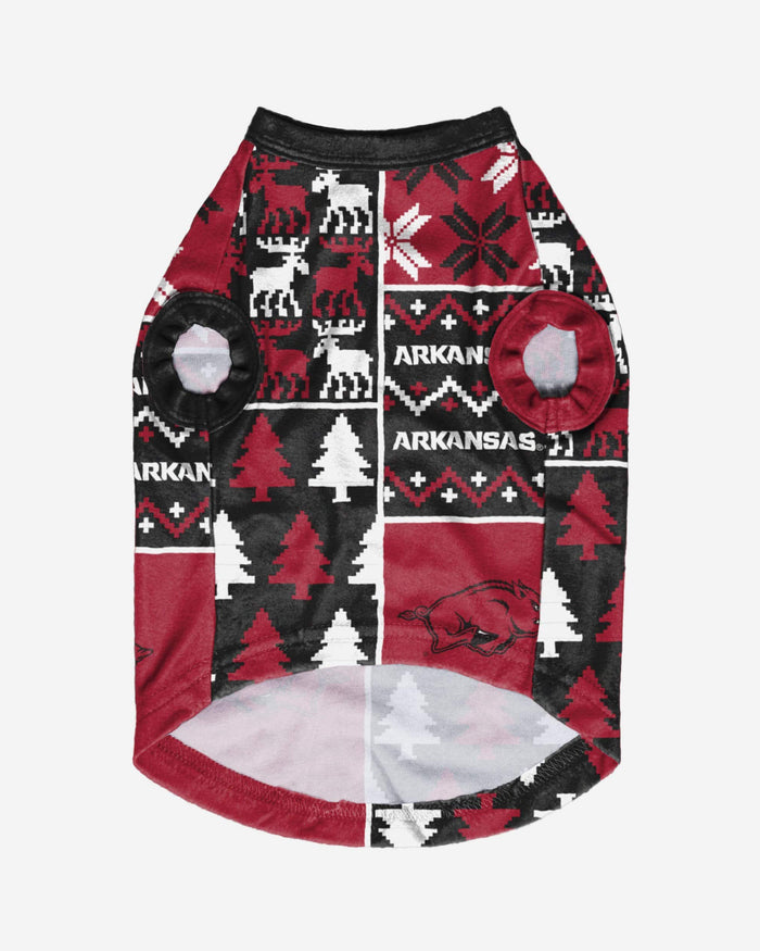 Arkansas Razorbacks Busy Block Dog Sweater FOCO - FOCO.com