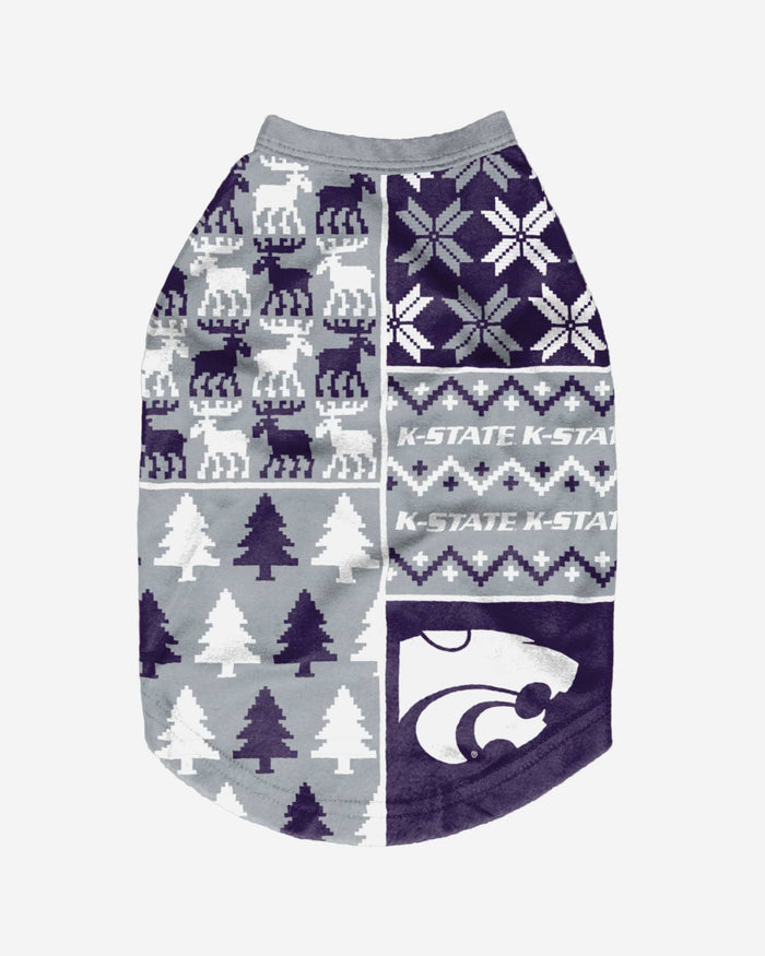 Kansas State Wildcats Busy Block Dog Sweater FOCO - FOCO.com