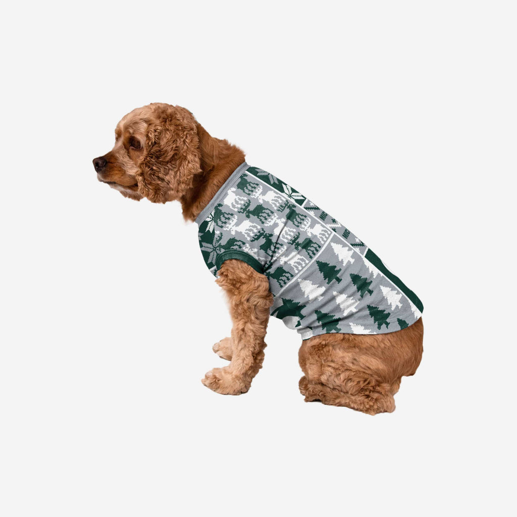 Michigan State Spartans Busy Block Dog Sweater FOCO XS - FOCO.com