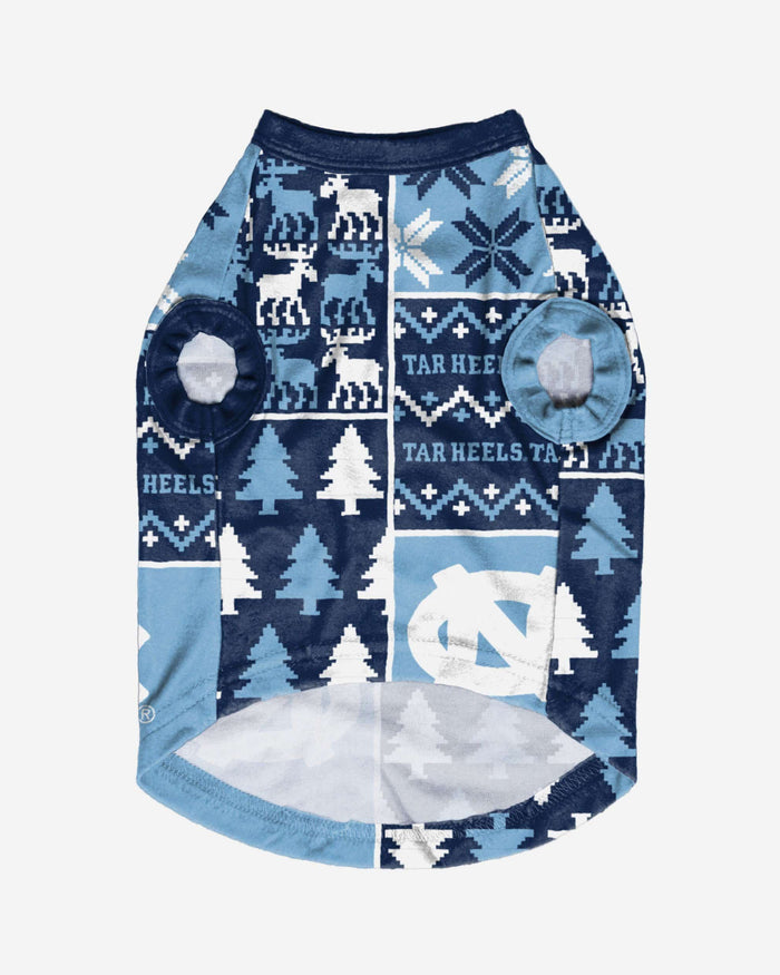 North Carolina Tar Heels Busy Block Dog Sweater FOCO - FOCO.com