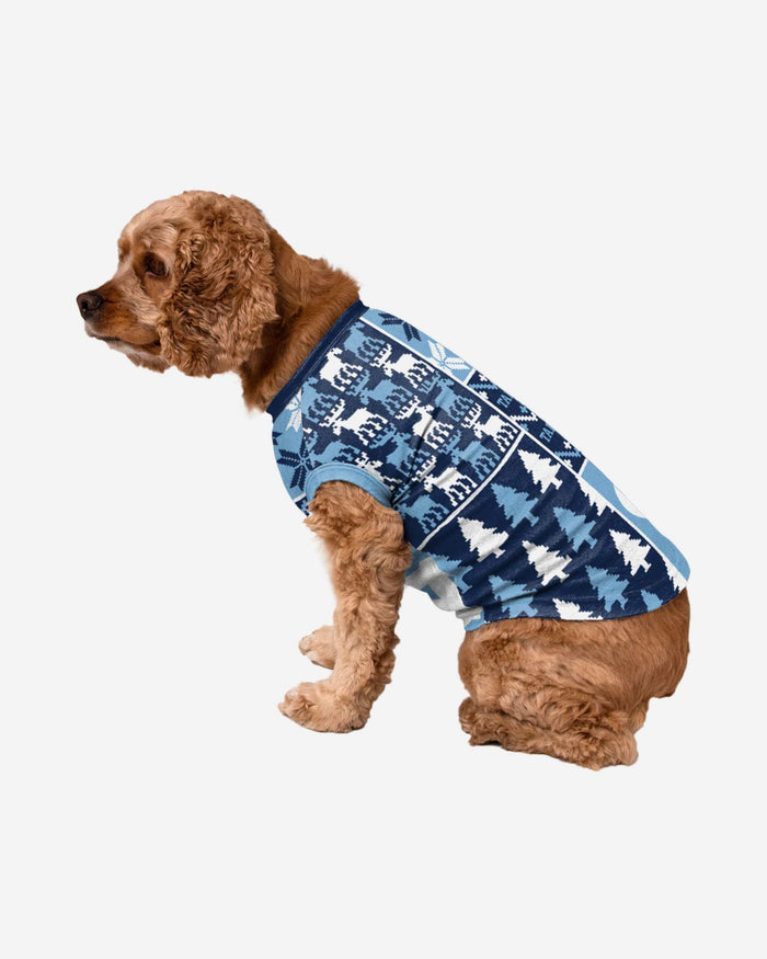 North Carolina Tar Heels Busy Block Dog Sweater FOCO XS - FOCO.com