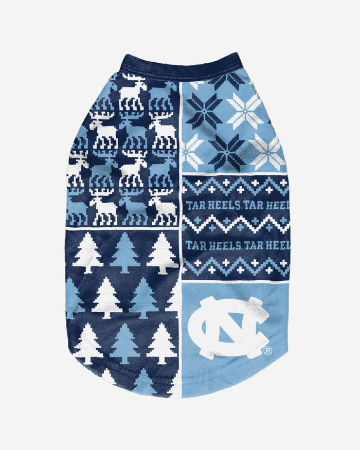 North Carolina Tar Heels Busy Block Dog Sweater FOCO - FOCO.com