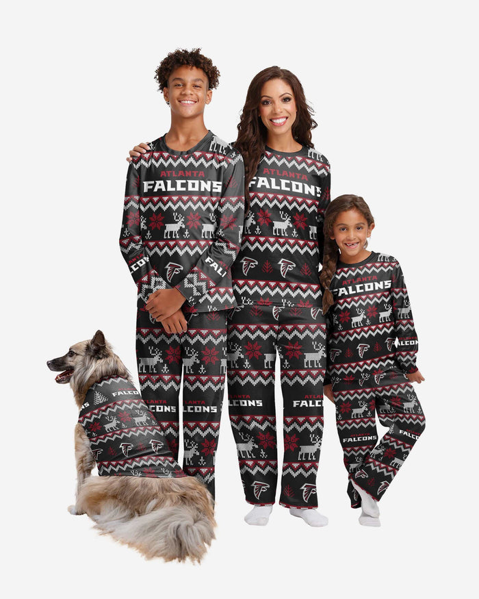 Atlanta Falcons Dog Family Holiday Ugly Sweater FOCO - FOCO.com