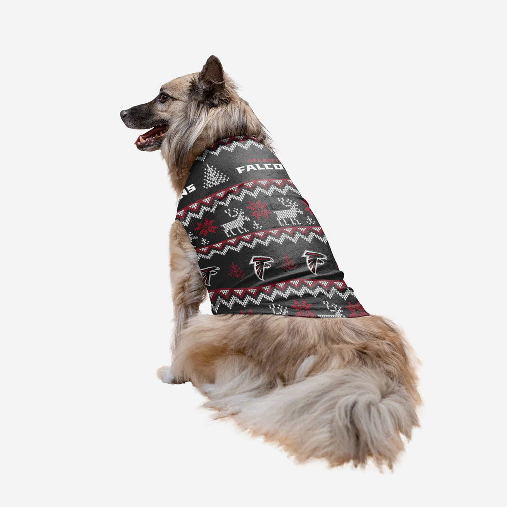 Atlanta Falcons Dog Family Holiday Ugly Sweater FOCO XS - FOCO.com