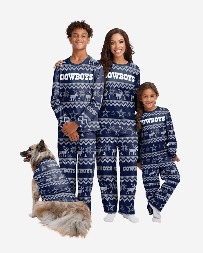 Dallas Cowboys Dog Family Holiday Ugly Sweater FOCO - FOCO.com