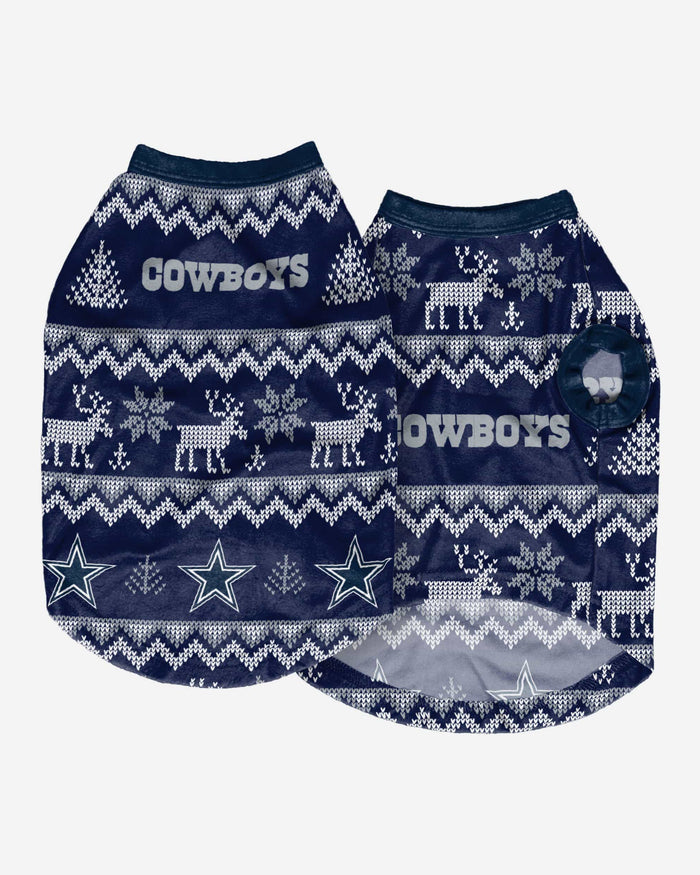 Dallas Cowboys Dog Family Holiday Ugly Sweater FOCO - FOCO.com