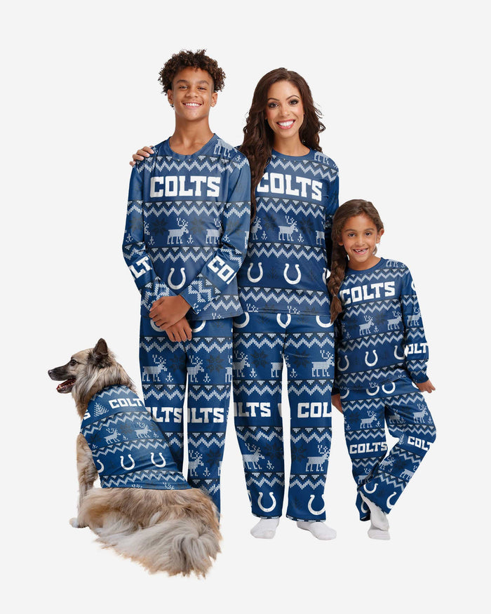 Indianapolis Colts Dog Family Holiday Ugly Sweater FOCO - FOCO.com