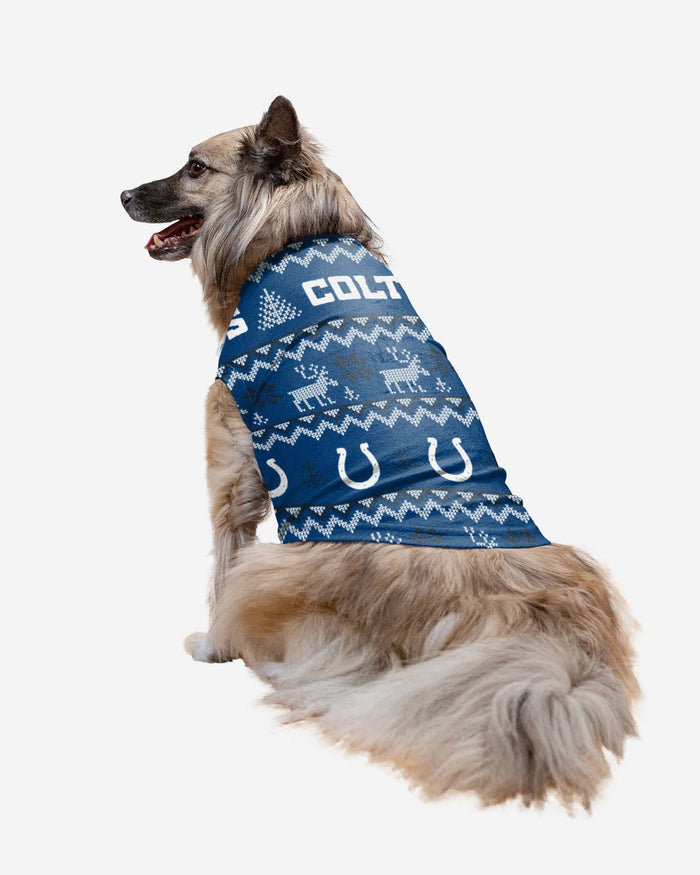 Indianapolis Colts Dog Family Holiday Ugly Sweater FOCO XS - FOCO.com