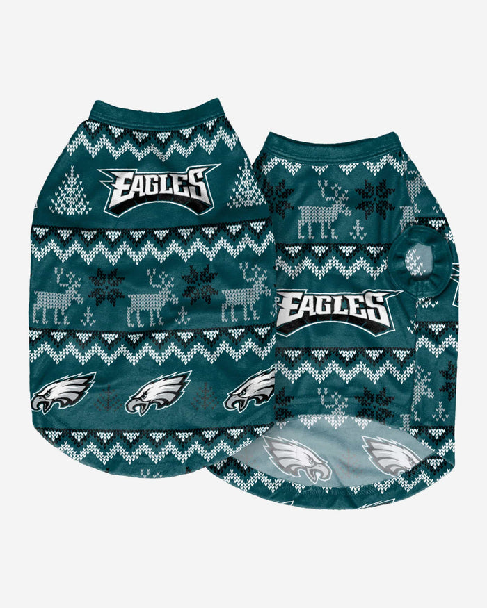 Philadelphia Eagles Dog Family Holiday Ugly Sweater FOCO - FOCO.com