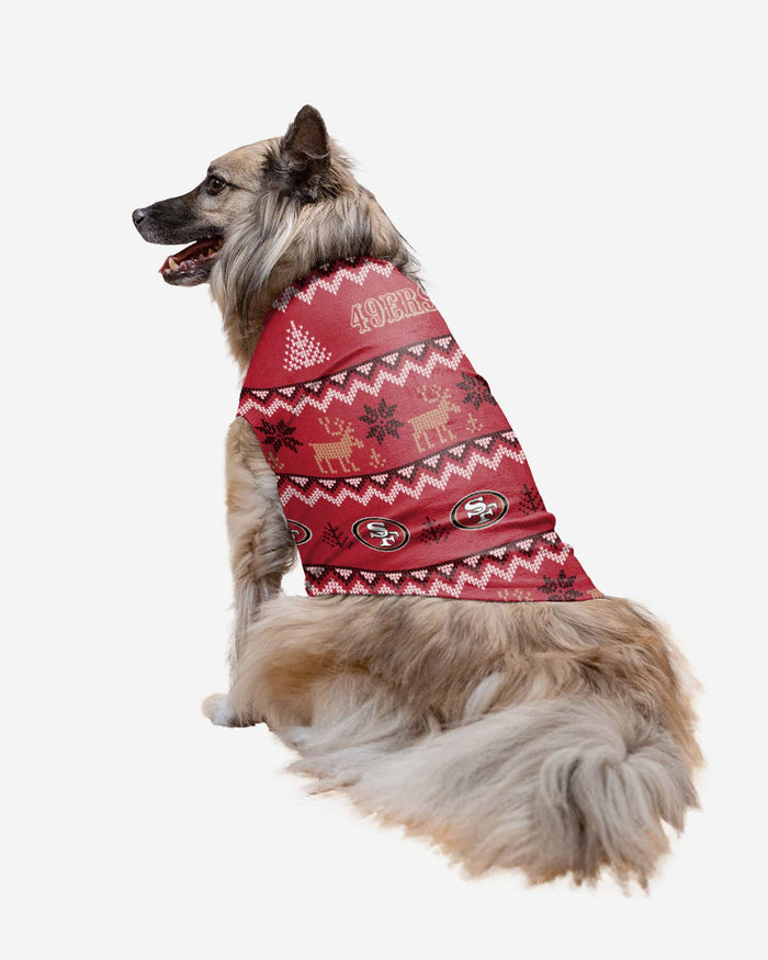 San Francisco 49ers Dog Family Holiday Ugly Sweater FOCO XS - FOCO.com