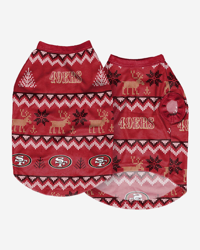 San Francisco 49ers Dog Family Holiday Ugly Sweater FOCO - FOCO.com