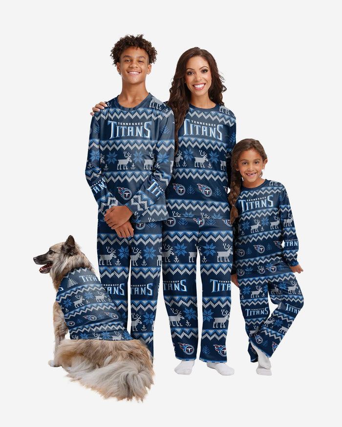 Tennessee Titans Dog Family Holiday Ugly Sweater FOCO - FOCO.com