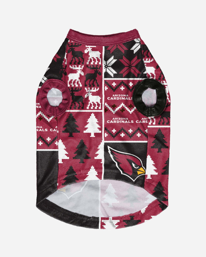 Arizona Cardinals Busy Block Dog Sweater FOCO - FOCO.com