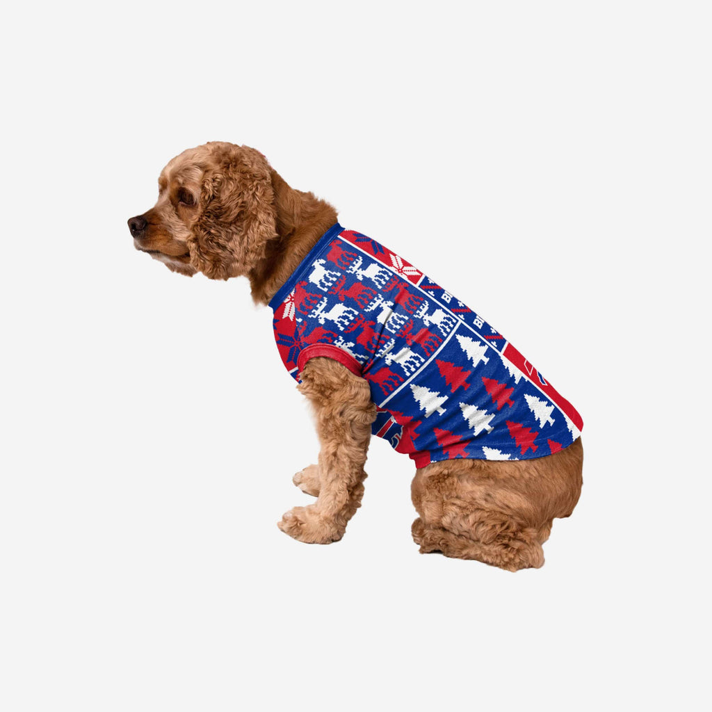 Buffalo Bills Busy Block Dog Sweater FOCO XS - FOCO.com