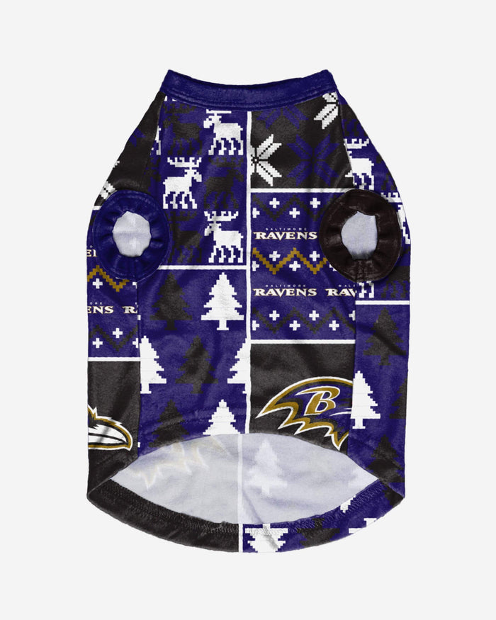 Baltimore Ravens Busy Block Dog Sweater FOCO - FOCO.com