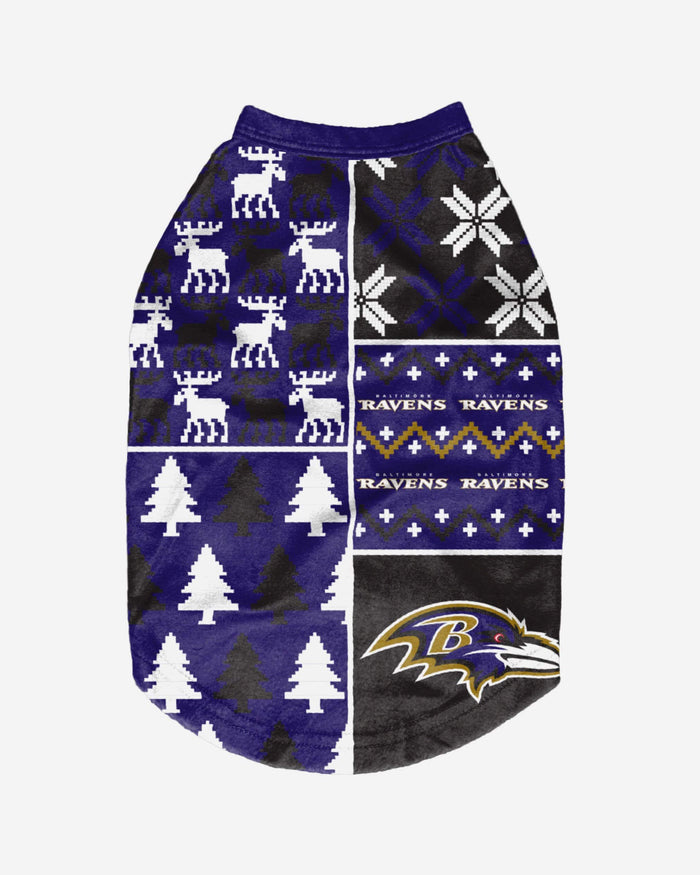 Baltimore Ravens Busy Block Dog Sweater FOCO - FOCO.com