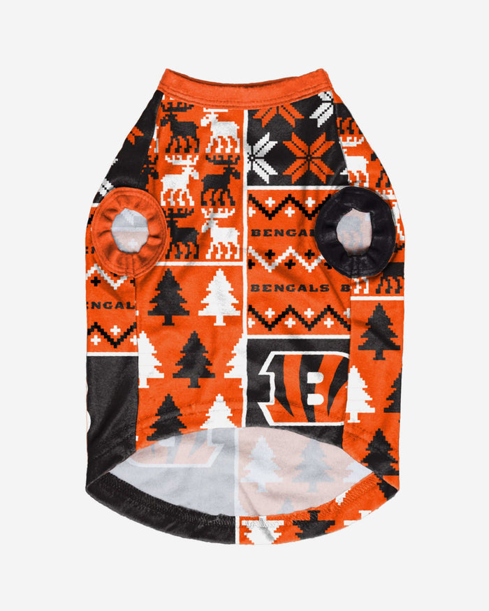 Cincinnati Bengals Busy Block Dog Sweater FOCO - FOCO.com