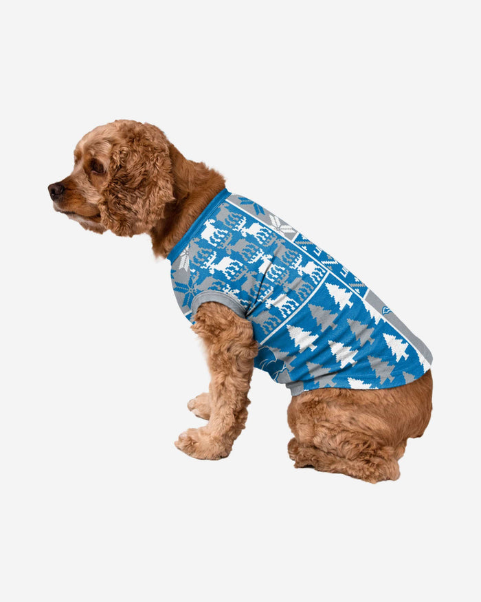 Detroit Lions Busy Block Dog Sweater FOCO XS - FOCO.com
