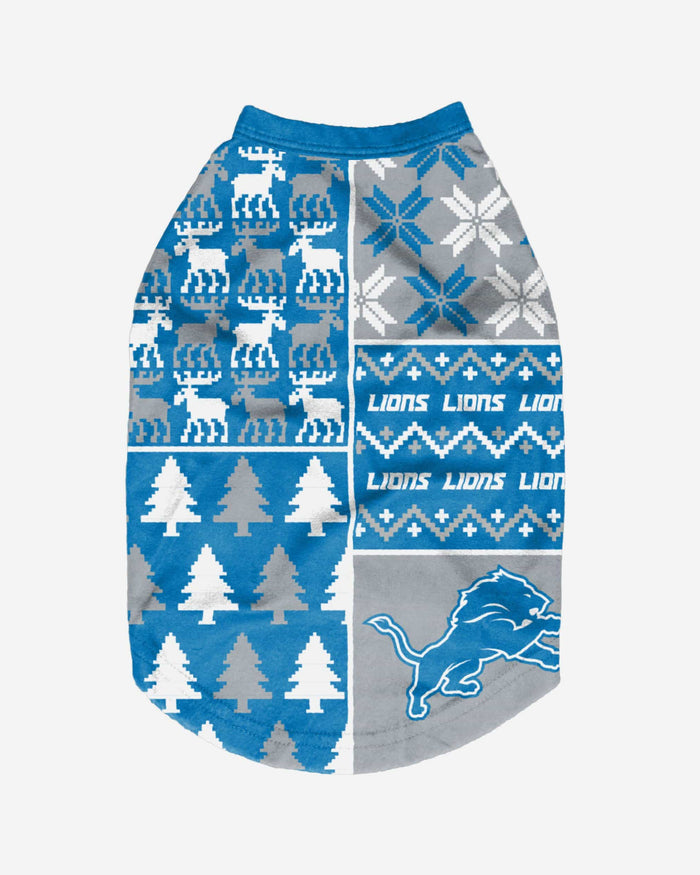 Detroit Lions Busy Block Dog Sweater FOCO - FOCO.com