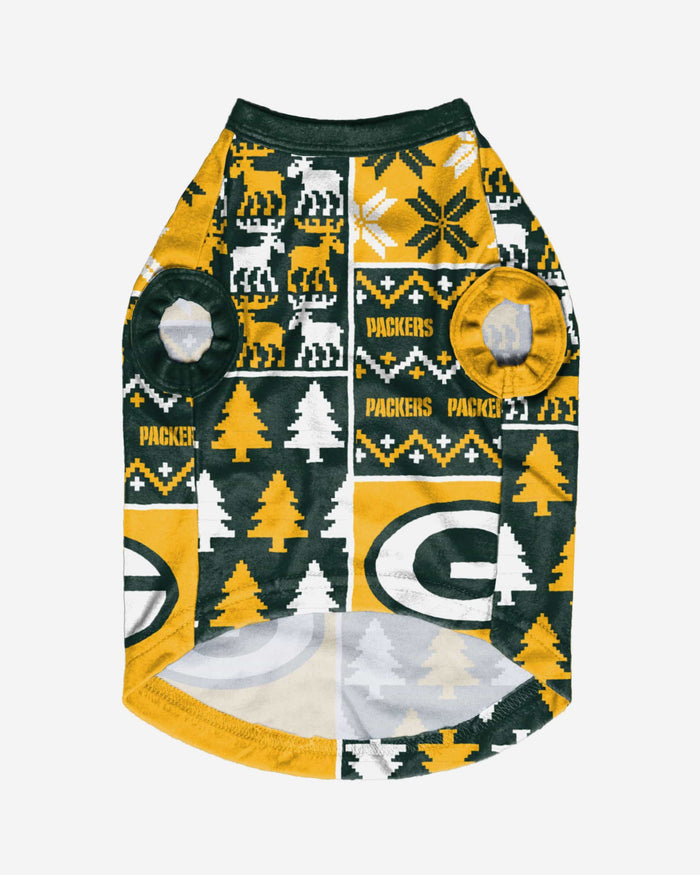 Green Bay Packers Busy Block Dog Sweater FOCO - FOCO.com