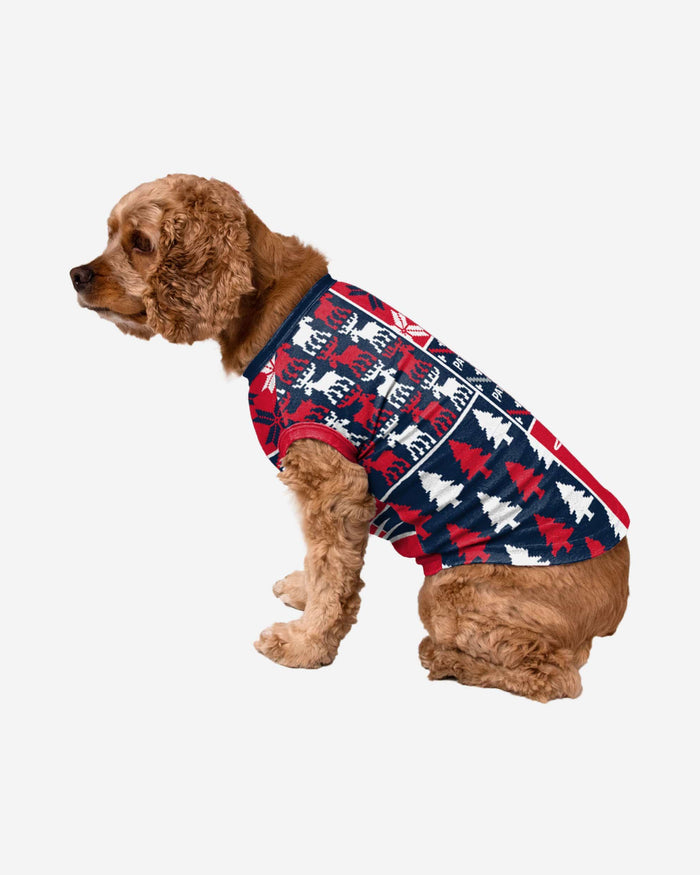 New England Patriots Busy Block Dog Sweater FOCO XS - FOCO.com