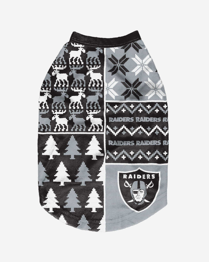 Las Vegas Raiders Busy Block Dog Sweater FOCO - FOCO.com