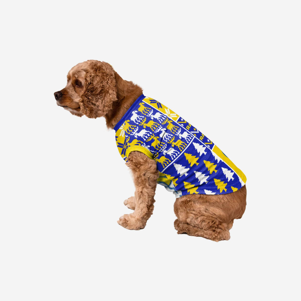 Los Angeles Rams Busy Block Dog Sweater FOCO XS - FOCO.com