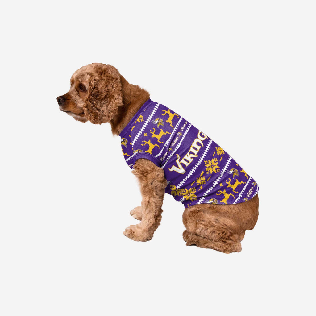 Minnesota Vikings Dog Family Holiday Sweater FOCO S - FOCO.com