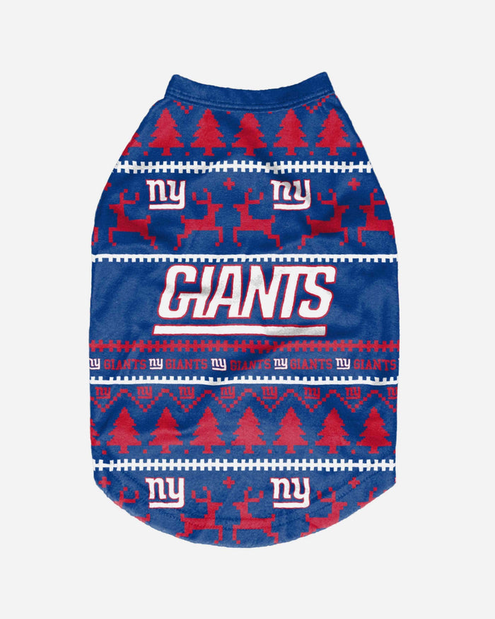 New York Giants Dog Family Holiday Sweater FOCO - FOCO.com