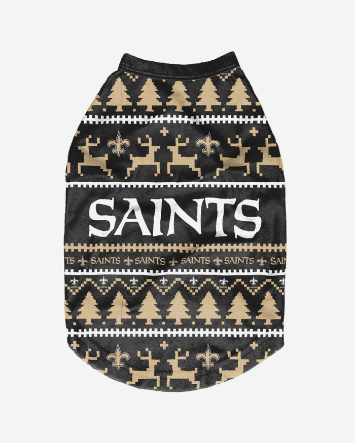 New Orleans Saints Dog Family Holiday Sweater FOCO - FOCO.com