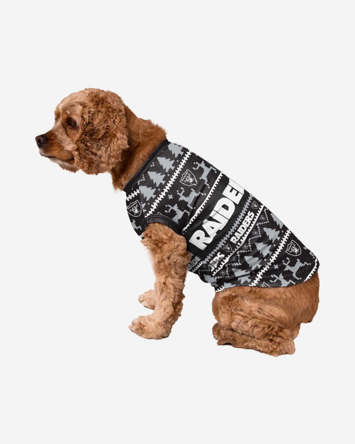 Las Vegas Raiders Dog Family Holiday Sweater FOCO S - FOCO.com