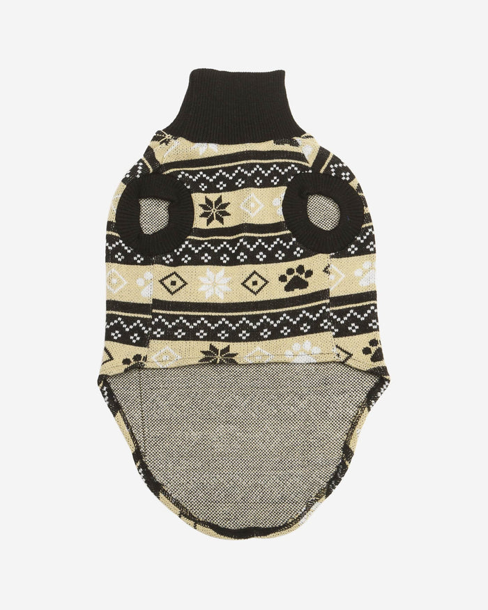 New Orleans Saints Knitted Holiday Dog Sweater FOCO - FOCO.com