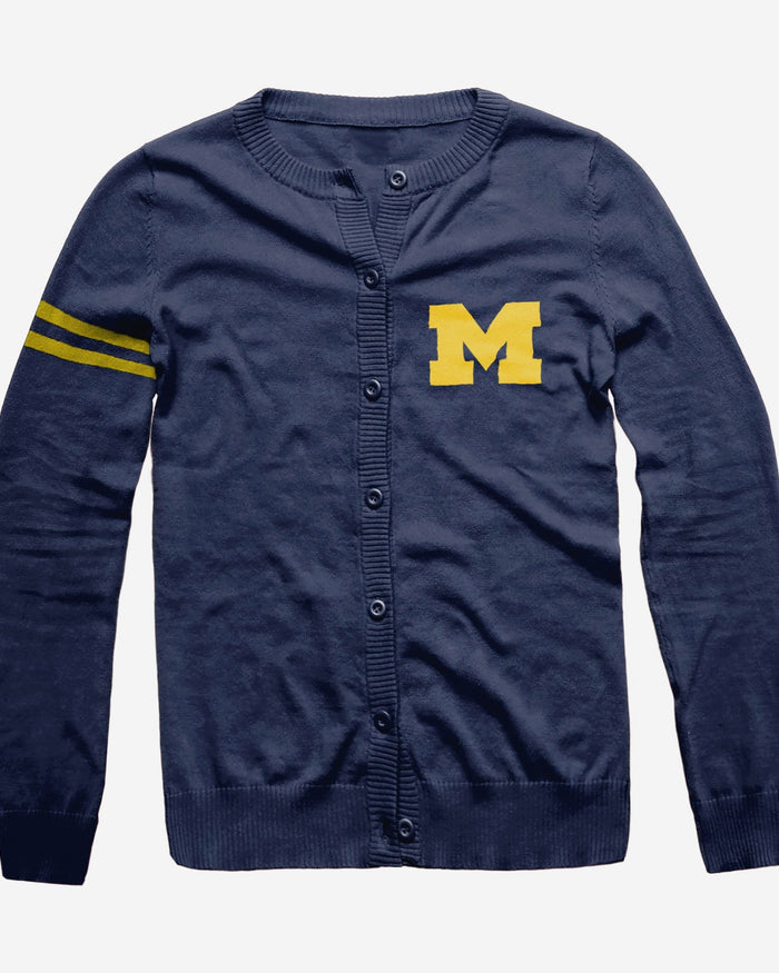 Michigan Wolverines Womens Varsity Cardigan FOCO - FOCO.com