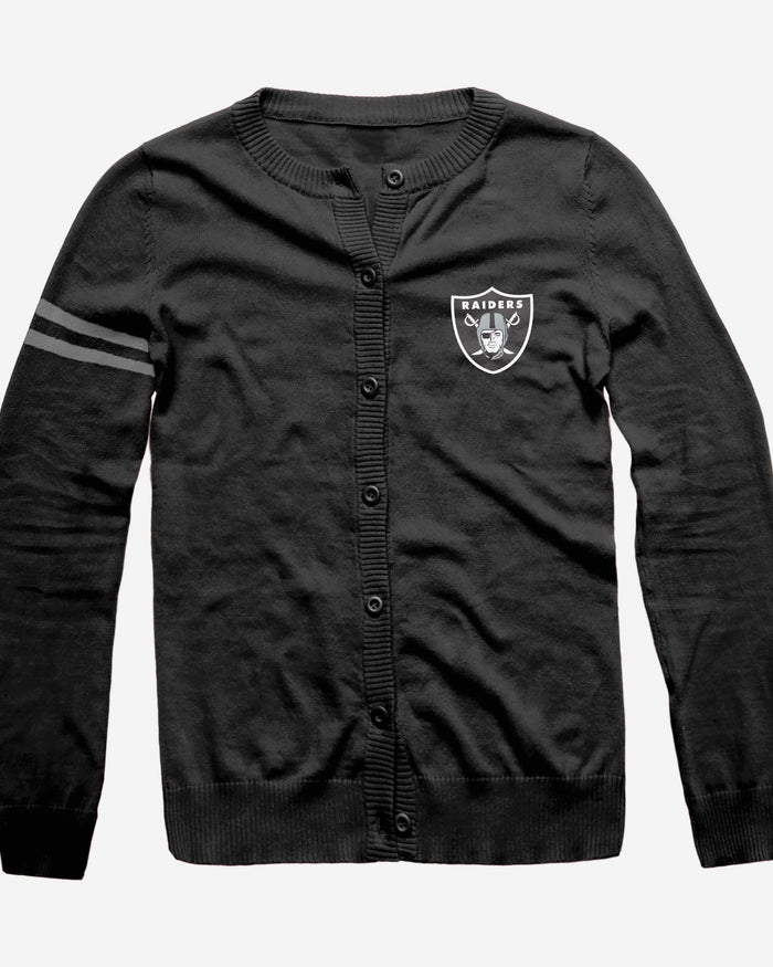 Las Vegas Raiders Womens Varsity Cardigan FOCO - FOCO.com