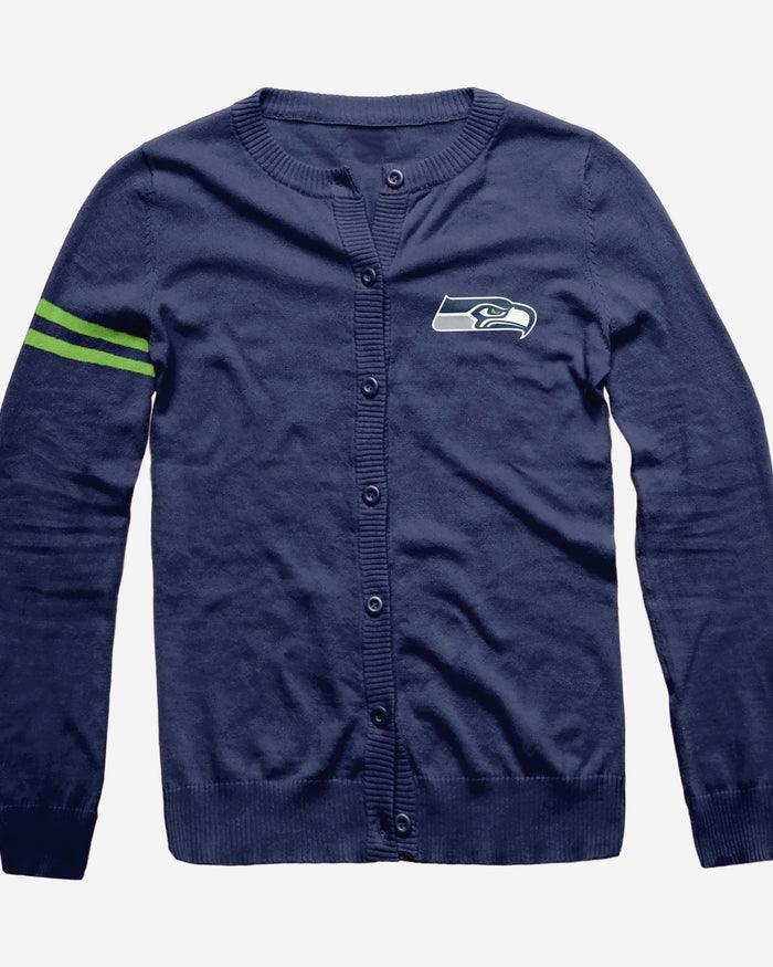 Seattle Seahawks Womens Varsity Cardigan FOCO - FOCO.com