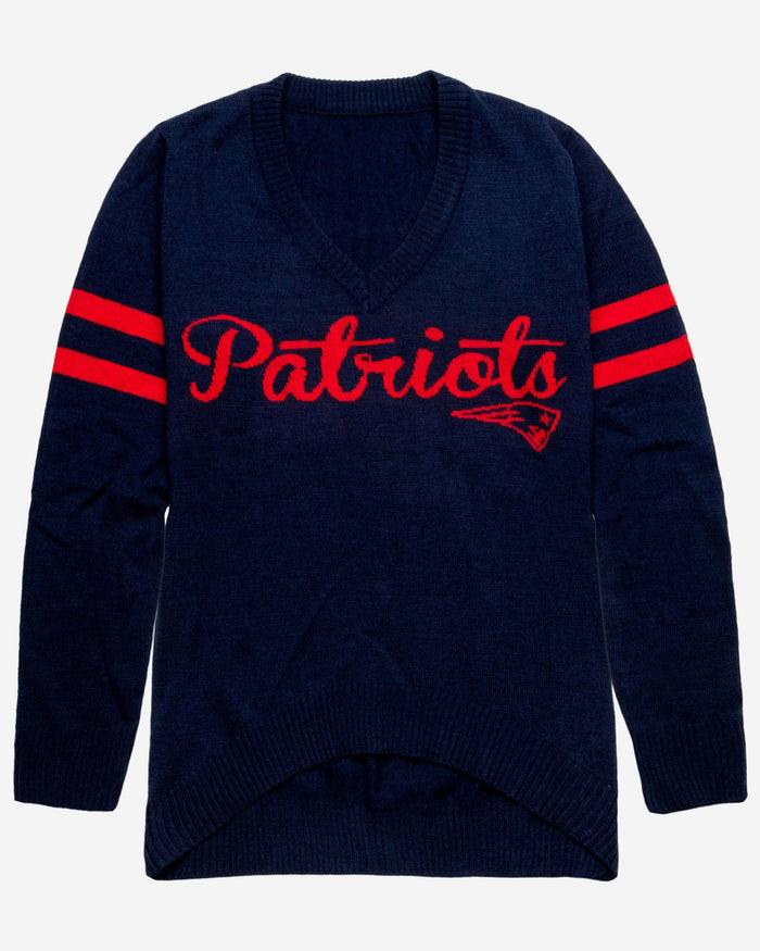 New England Patriots Womens Vintage Stripe Sweater FOCO - FOCO.com