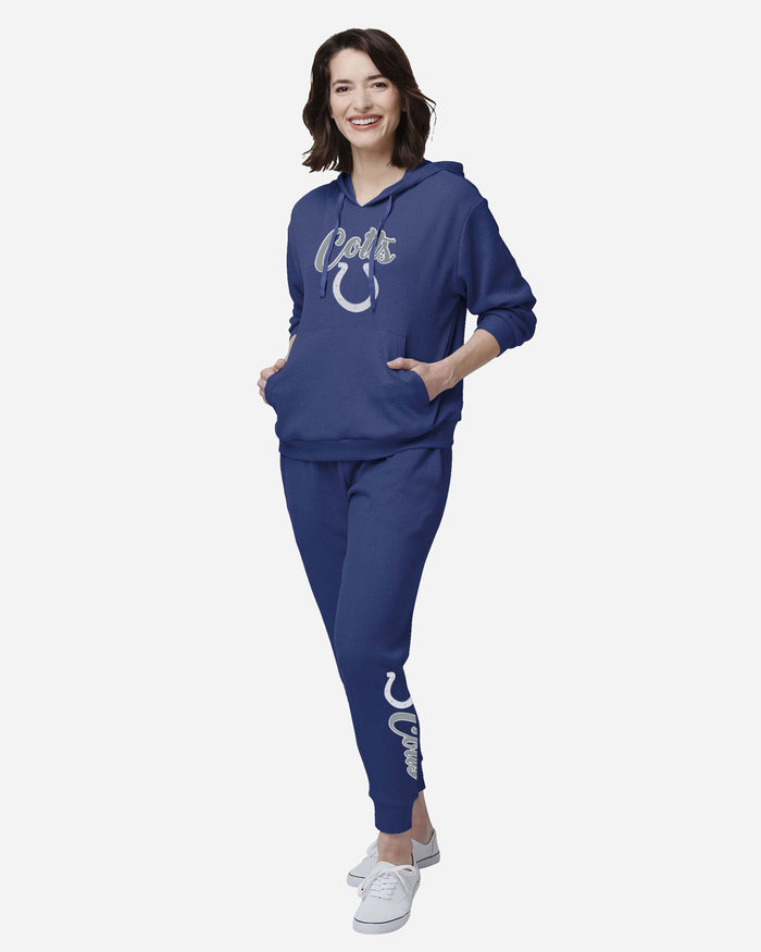 Indianapolis Colts Womens Waffle Lounge Sweater FOCO - FOCO.com