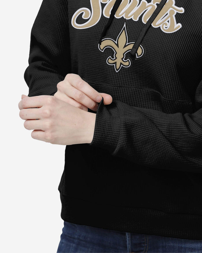 New Orleans Saints Womens Waffle Lounge Sweater FOCO - FOCO.com