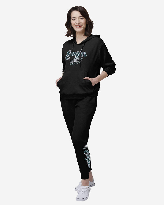 Philadelphia Eagles Womens Waffle Lounge Sweater FOCO - FOCO.com