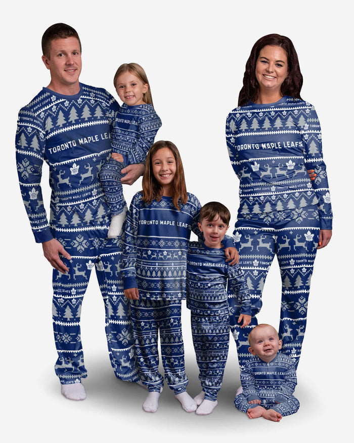 Toronto Maple Leafs Infant Family Holiday Pajamas FOCO - FOCO.com