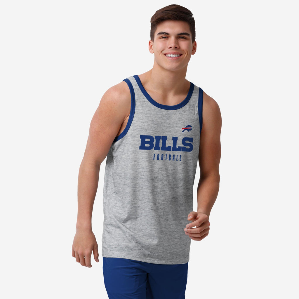 Buffalo Bills Gray Wordmark Sleeveless Top FOCO S - FOCO.com