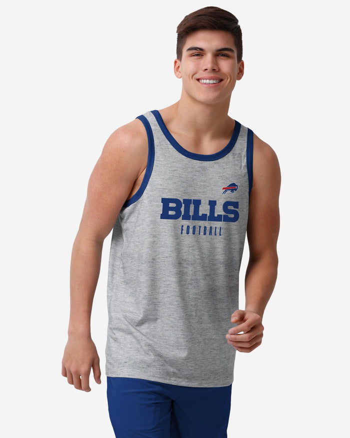 Buffalo Bills Gray Wordmark Sleeveless Top FOCO S - FOCO.com