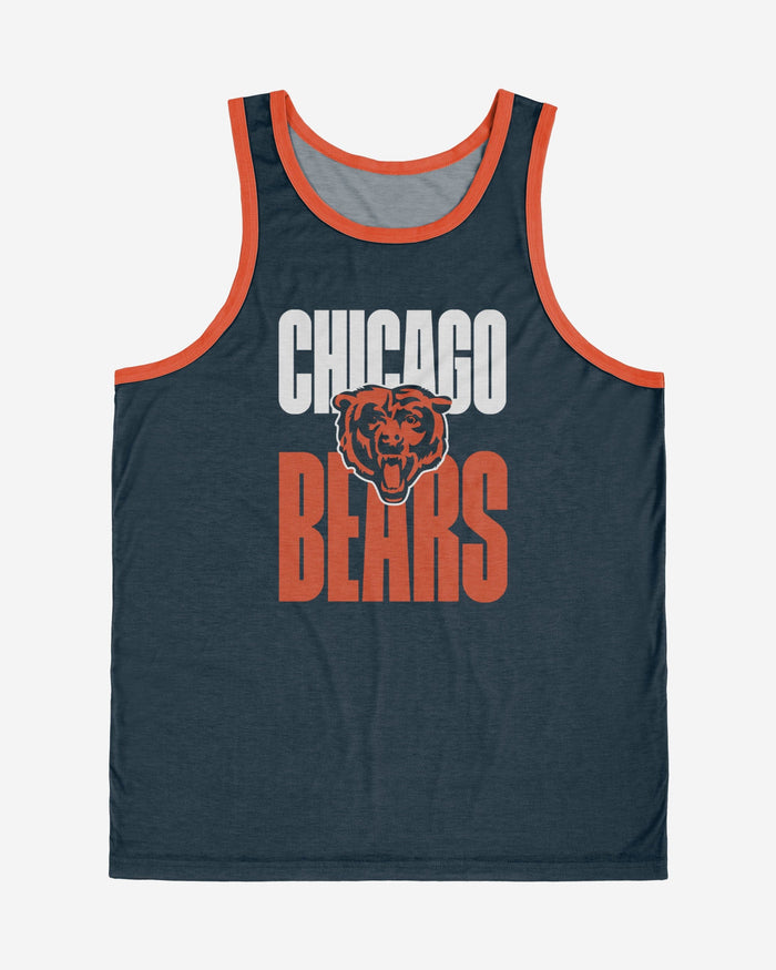 Chicago Bears Solid Wordmark Sleeveless Top FOCO - FOCO.com