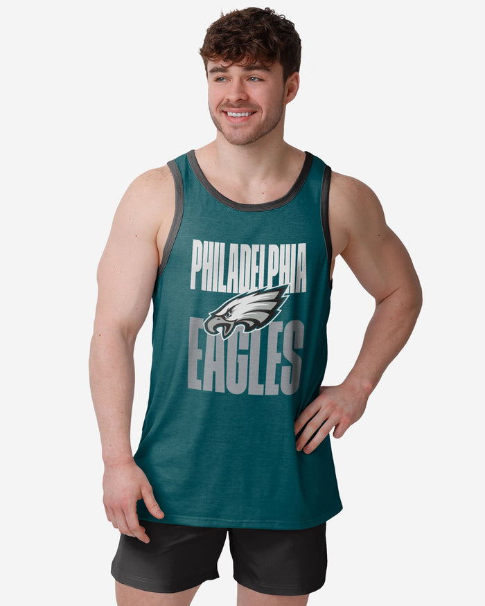 Philadelphia Eagles Solid Wordmark Sleeveless Top FOCO S - FOCO.com