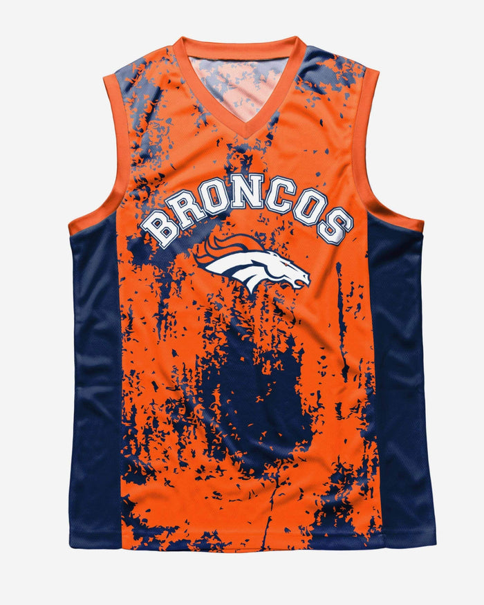 Denver Broncos Mesh V-Neck Jersey Tank Top FOCO - FOCO.com