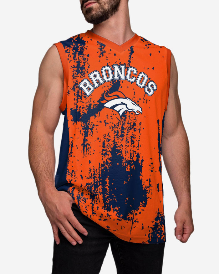 Denver Broncos Mesh V-Neck Jersey Tank Top FOCO M - FOCO.com