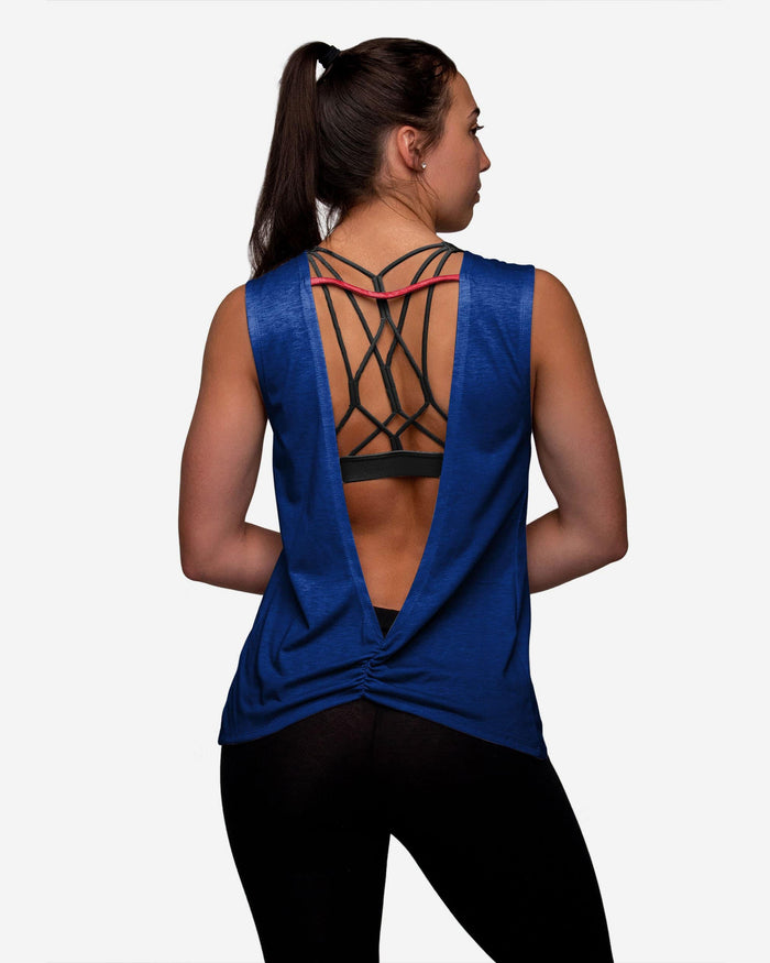 Chicago Cubs Womens Strapped V-Back Sleeveless Top FOCO - FOCO.com