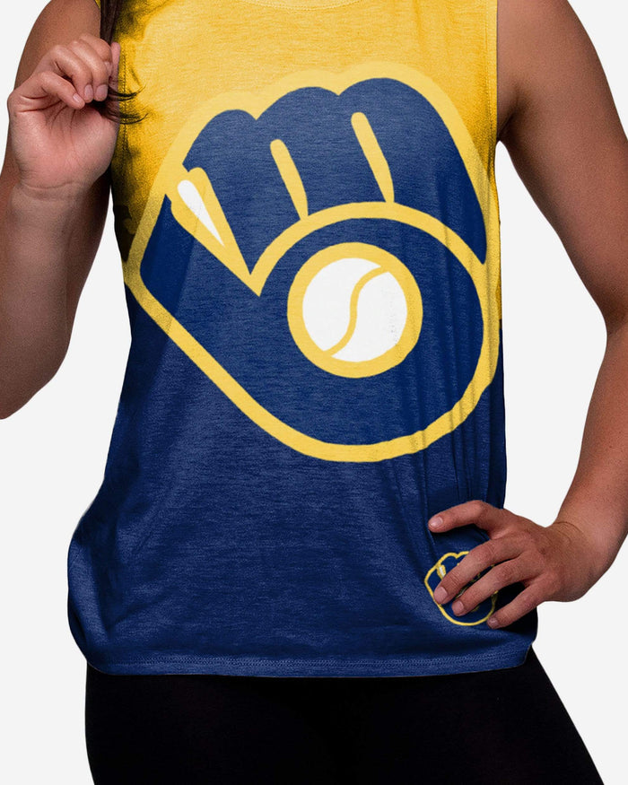 Milwaukee Brewers Womens Strapped V-Back Sleeveless Top FOCO - FOCO.com