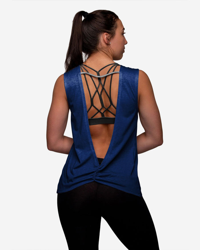 New York Yankees Womens Strapped V-Back Sleeveless Top FOCO - FOCO.com